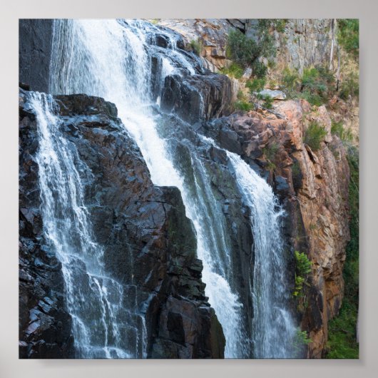 Poster Cascade pittoresque vue abstraite Australie (Devant)