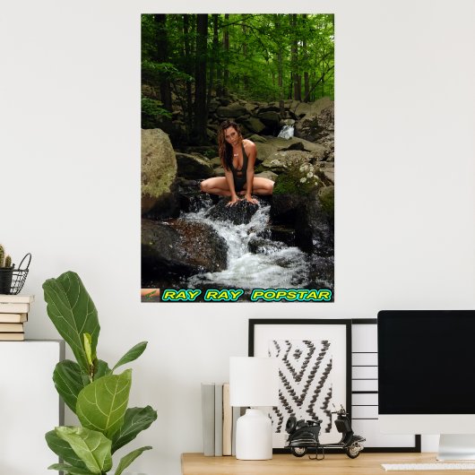 Poster Cascade Ray Ray Popstar N°4 (Bureau à domicile)