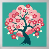 Poster Cascade Sakura (Devant)