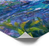 Poster Cascade scintillante - Style de peinture impressio (Coin)