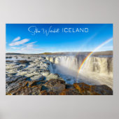 Poster Cascade Selfoss, Islande (Devant)