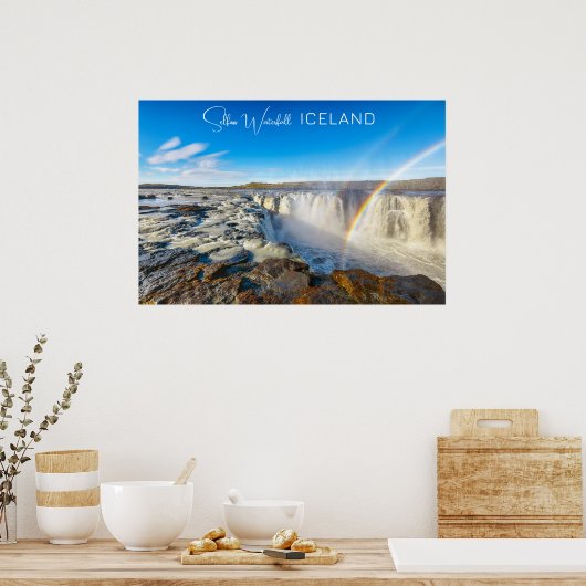 Poster Cascade Selfoss, Islande (Cuisine)