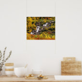 Poster Cascade sous le mont Cannon dans le Glacier Nation (Cuisine)