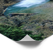Poster Cascade sur Falls Creek dans Lewis et Clark (Coin)