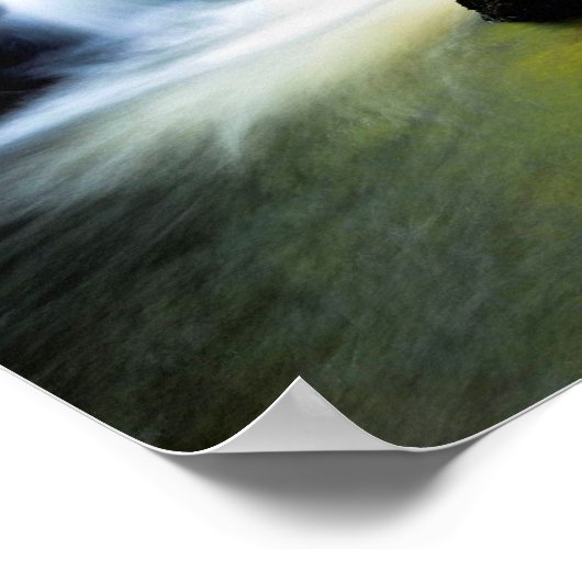 Poster Cascade Tourmakeady dans le comté de Mayo, Irlande (Coin)