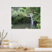 Poster Cascade tropicale de la forêt pluviale (Cuisine)