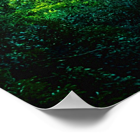 Poster Cascade tropicale de la forêt tropicale (Coin)