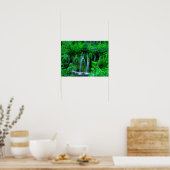 Poster Cascade Tropicale En Cascade Dans La Forêt Pluvial (Cuisine)