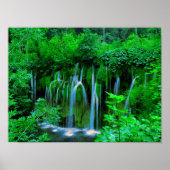 Poster Cascade Tropicale En Cascade Dans La Forêt Pluvial (Devant)