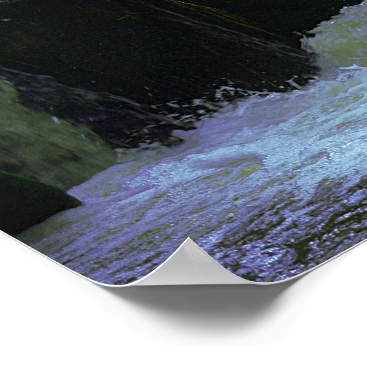 Poster Cascade tropicale hawaïenne (Coin)