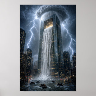 Poster Cascade Urbaine