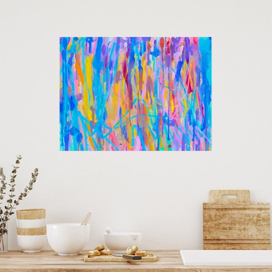 Poster Cascade vibrante (Cuisine)