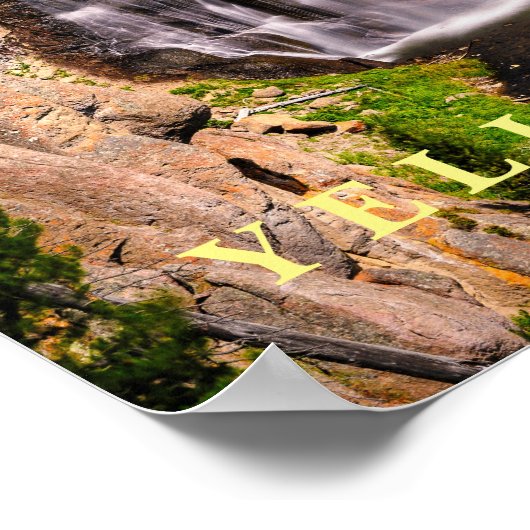 Poster Cascade Yellowstone (Coin)