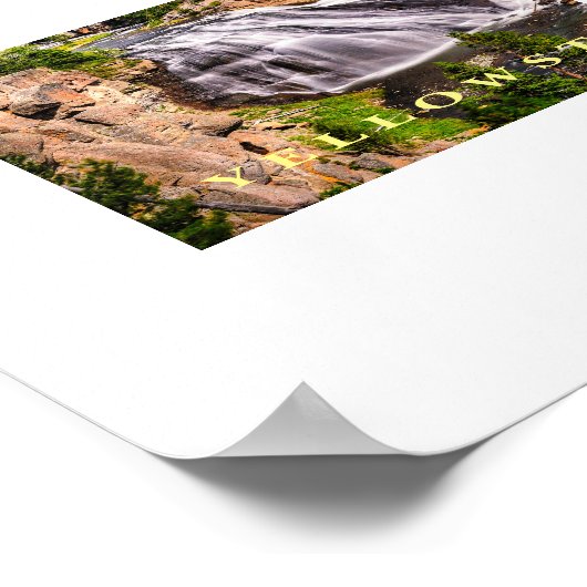 Poster Cascade Yellowstone (Coin)