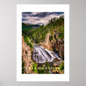 Poster Cascade Yellowstone (Devant)