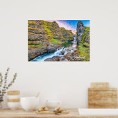 Poster Cascades de Kolufossar, Islande (Cuisine)