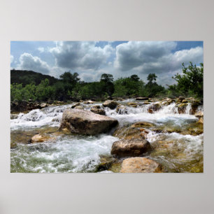 Poster Cascades de la ceinture de verdure de Barton Creek