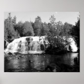 Poster Cascades noires et blanches 16x20 (Devant)