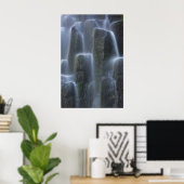 Poster Cascades sur colonnes de basalte (Bureau à domicile)