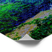 Poster Cascades tropicales de la forêt tropicale (Coin)