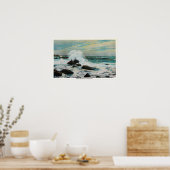 Poster Casco Bay Vue sur le Surf et les rochers (Cuisine)