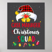Poster Case Manager Christmas Squad Santa Hat Matching Pr (Devant)