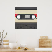 Poster Casette Tape - Sunset Red (Cuisine)