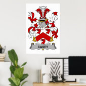 Poster Casey Family Crest (Bureau à domicile)