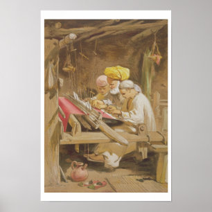 Poster Cashmere Shawls: Weaving, 1863 (chromolitho)