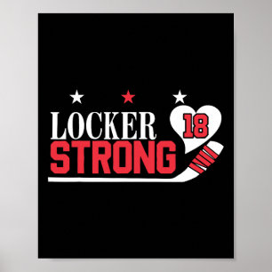 Poster Casiers Strong 18 Hockey