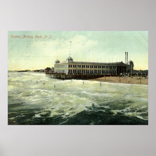 Poster Casino, Asbury Park NJ 1910 (Devant)