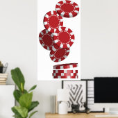 Poster Casino / Chips de poker (Bureau à domicile)