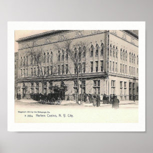 Poster Casino de Harlem, New York City, cru