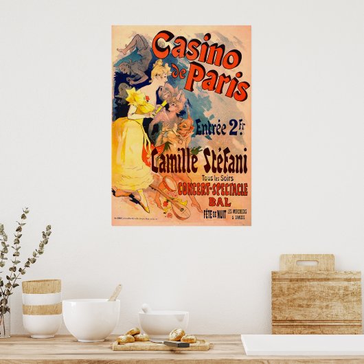Poster Casino de Paris 1891 (Cuisine)