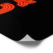 Poster Casino en Neon Red (Coin)