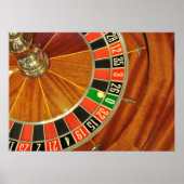 Poster casino roulette ball numéro zéro jeu (Devant)
