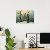 Poster Caspar David Friedrich Cairn en neige (Bureau à domicile)