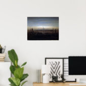 Poster Caspar David Friedrich Greifswald au clair de lune (Bureau à domicile)