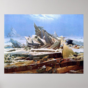Poster CASPAR DAVID FRIEDRICH - La mer de glace 1824