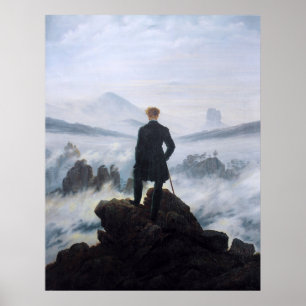 Poster CASPAR DAVID FRIEDRICH - Marche au-dessus de la me
