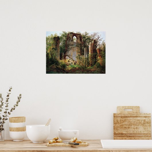 Poster Caspar David Friedrich Monastère Ruines Eldena (Cuisine)