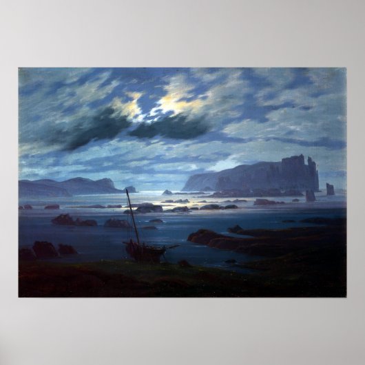 Poster Caspar David Friedrich Northern Sea (Devant)