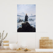 Poster Caspar David Friedrich Print Wanderer Above the (Cuisine)