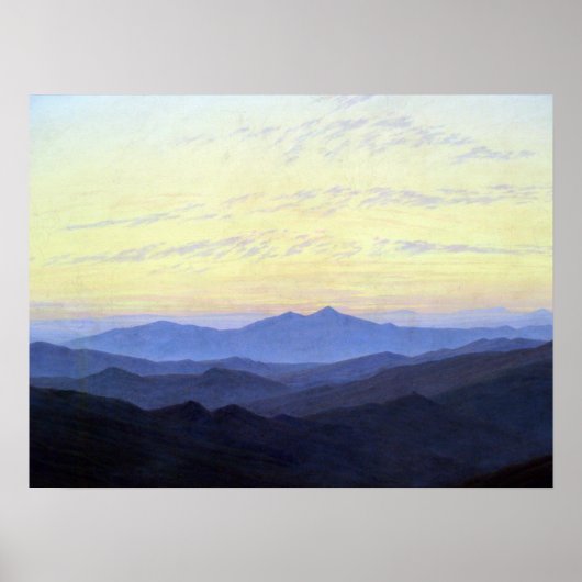 Poster Caspar David Friedrich Riesengebirge (Devant)