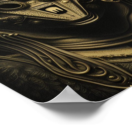 Poster Casque Alien avancé (Coin)