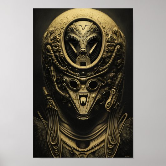 Poster Casque Alien avancé (Devant)