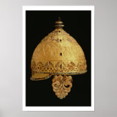 Poster Casque celtique trouvé à Agris, Charante, 4e siècl (Devant)