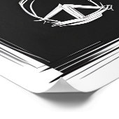 Poster Casque d'astronaute Abstrait (Coin)