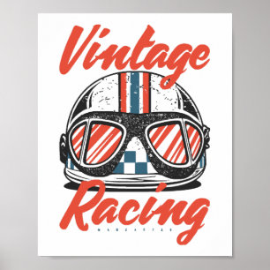 Poster Casque de course