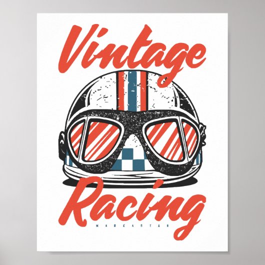 Poster Casque de course (Devant)